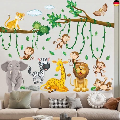 Wandtattoo dschungel tiere - wandtattoo,