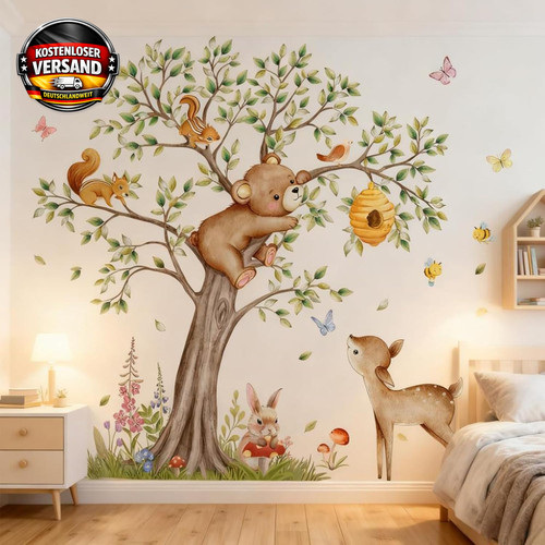 Wandtattoo dschungel waldtiere - dschungel,