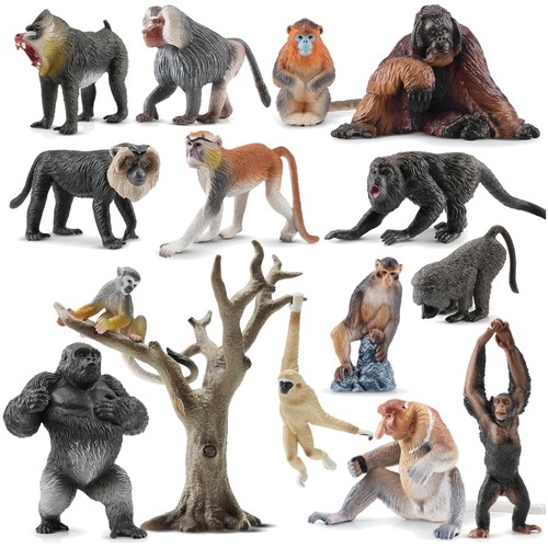 Affen tierfiguren set - tierfiguren, 15