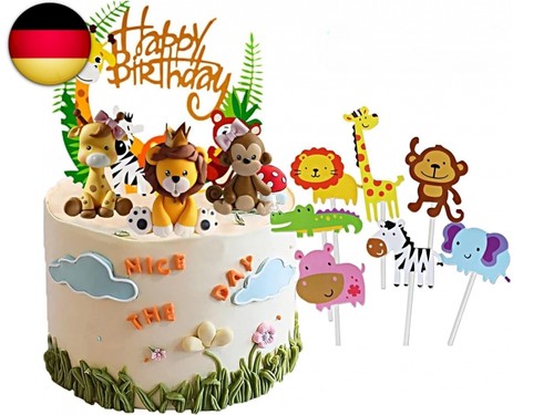 11er waldtiere tortendeko für - waldtiere,