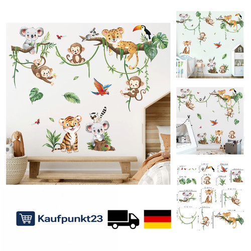 Wandtattoo dschungel tiere - dschungel,