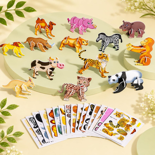 Puzzle dschungeltiere - 3d,