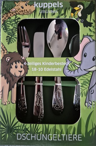 Kinderbesteck dschungeltiere - kinderbesteck,