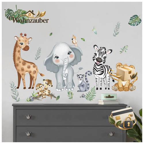 Wandsticker dschungel tiere - dschungel,