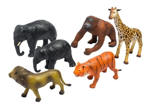 Dschungel softtiere 6er set - dschungel,