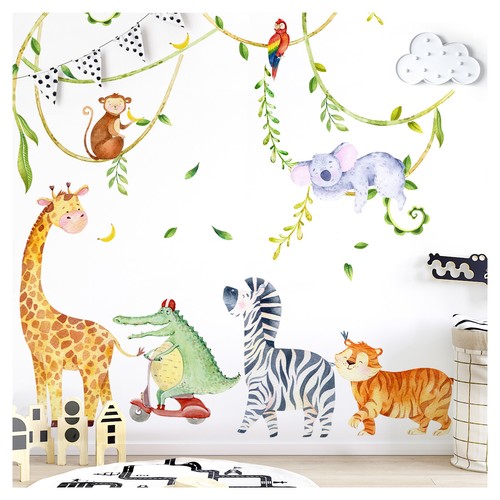 Wandtattoo dschungel tiere - dschungel,
