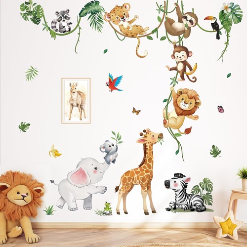Wandtattoo dschungel tiere - wandtattoo,